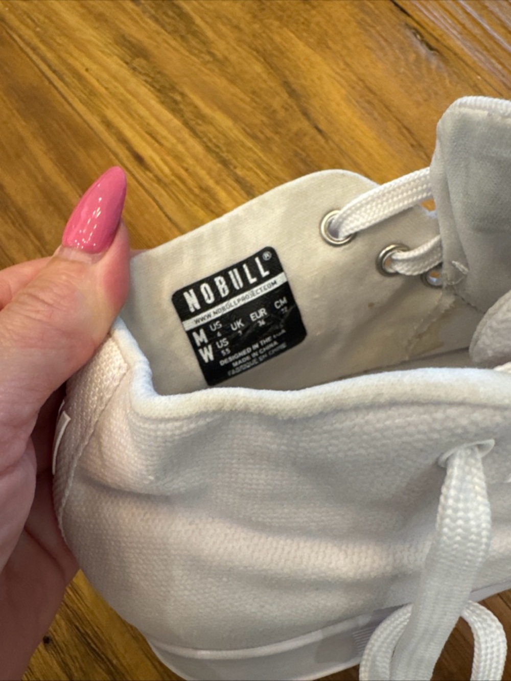 NOBULL unisex White High-Top Canvas Sneakers - Picture 6 of 6
